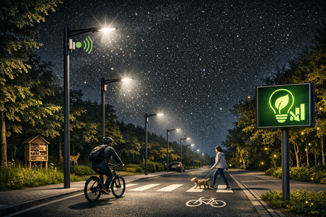 Umweltfreundliche Straßenbeleuchtung